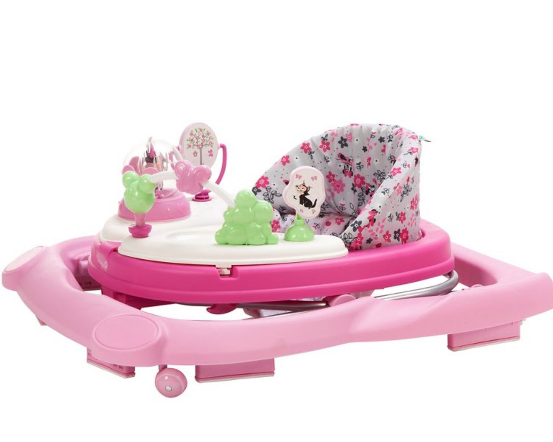 Disney Baby Minnie Mouse Music and Lights Baby Walker with Activity Tray (Garden Delight)