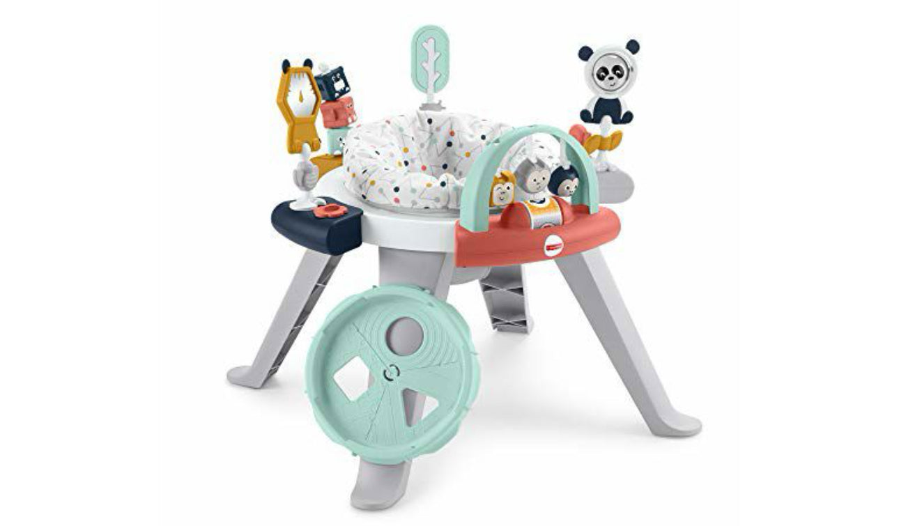 Fisher-Price Baby to Toddler Toy 3-in-1 Spin & Sort Activity Center and Play Table with 10+ Activities, Happy Dots (Amazon Exclusive)