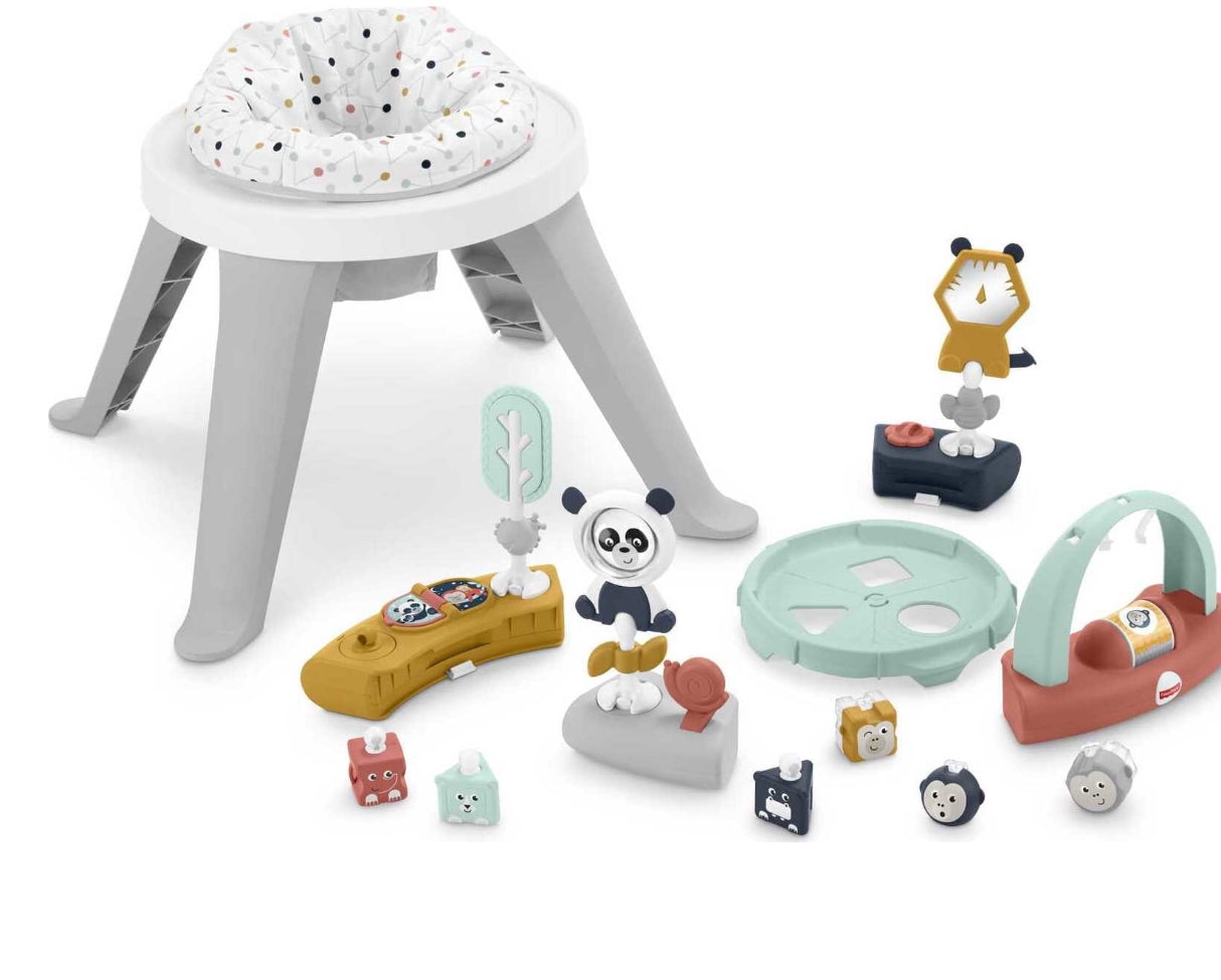 Fisher-Price Baby to Toddler Toy 3-in-1 Spin & Sort Activity Center and Play Table with 10+ Activities, Happy Dots (Amazon Exclusive)