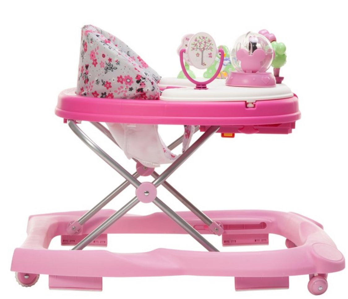 Disney Baby Minnie Mouse Music and Lights Baby Walker with Activity Tray (Garden Delight)