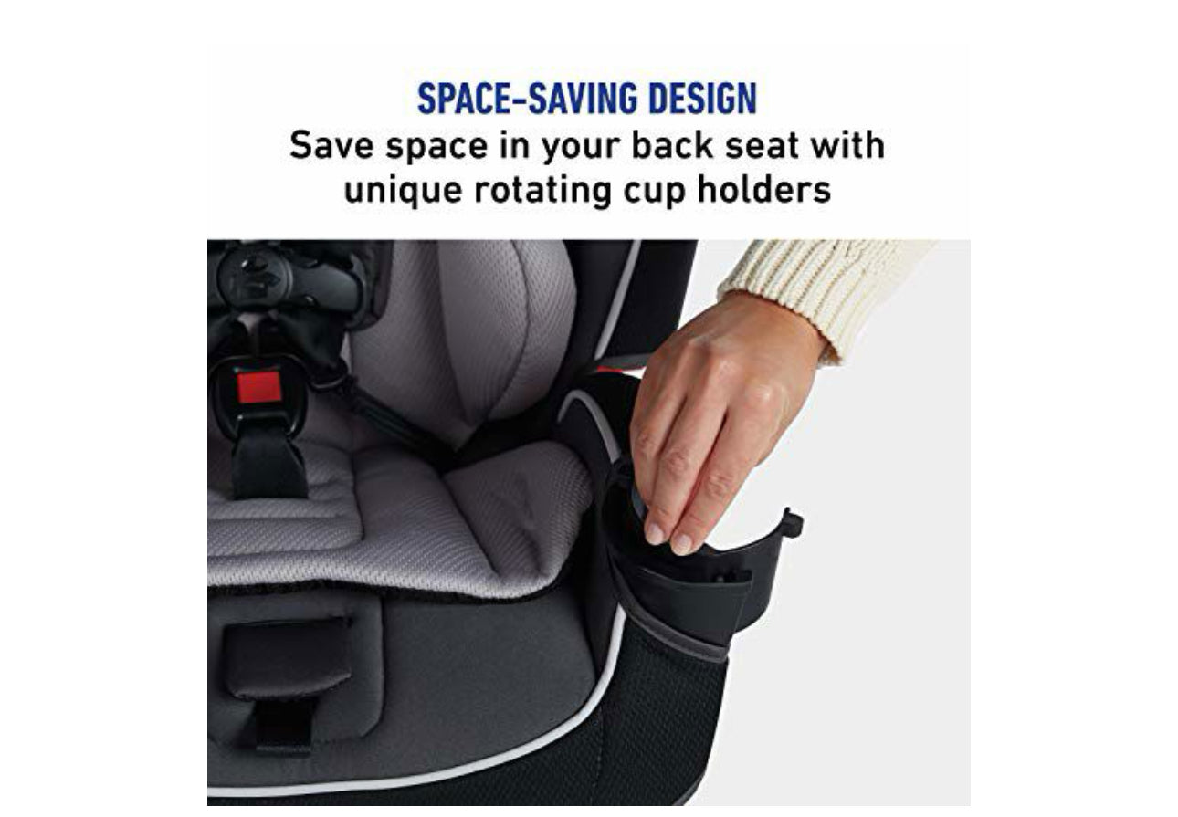 Graco Slimfit 3 in 1 Car Seat -Slim & Comfy Design Saves Space in Your Back Seat, Darcie,